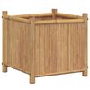 vidaXL Vaso/floreira de jardim 40x40x40 cm bambu