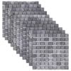 vidaXL Azulejos de Mosaico Cinzento 30 x 30 cm M&aacute;rmore