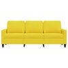 vidaXL Sof&aacute; de 3 lugares 180 cm tecido amarelo-claro