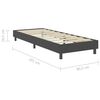vidaXL Cama boxspring 90x200 cm tecido cinzento