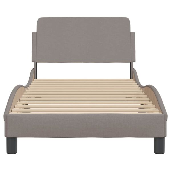 vidaXL Estrutura de cama com cabeceira Dover tecido 80x200 cm