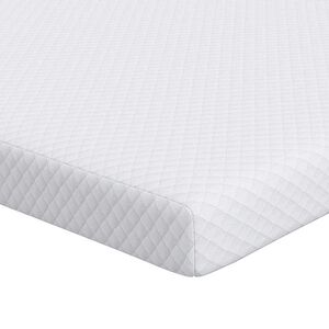 vidaXL Topper de Colch&atilde;o Branco 80 x 200 cm Tecido Jacquard