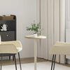vidaXL Tampo de mesa &Oslash;40x2,5 cm m&aacute;rmore cor creme