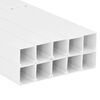 vidaXL Calhas para cabos 150x50 mm 10 m PVC
