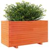 vidaXL Vaso/floreira de jardim 90x40x49,5 cm pinho maci&ccedil;o castanho mel