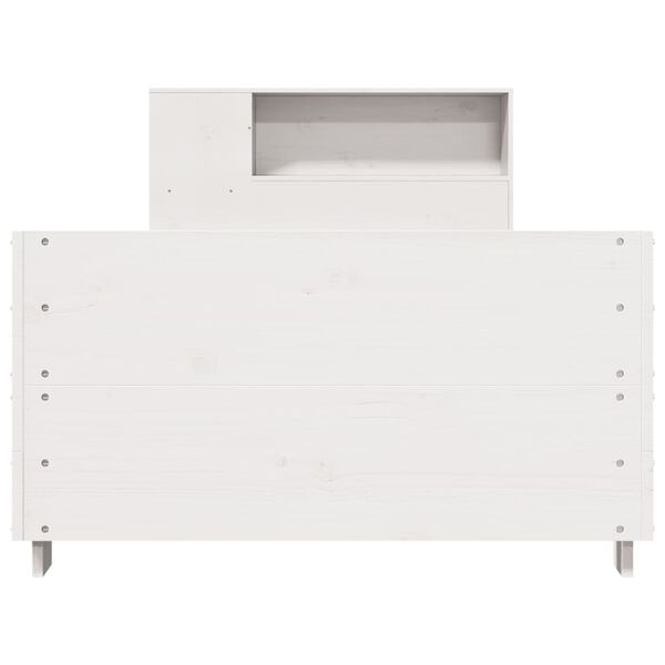 vidaXL Cama sem colch&atilde;o 90x190 cm madeira de pinho maci&ccedil;a branco