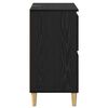 vidaXL Aparadores 2 pcs Carvalho Preto 60 x 35 x 70 cm