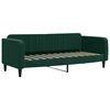 vidaXL Sof&aacute;-cama com gavet&atilde;o 80x200 cm veludo verde-escuro