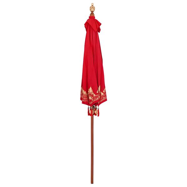 vidaXL Parasol Balin&ecirc;s Vermelho 215 x 215 x 260 cm