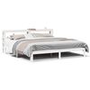 vidaXL Estrutura de cama c/ cabeceira sem colch&atilde;o 180x200 cm branco