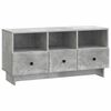 vidaXL Gabinete para TV com gaveta Cinzento Cimento 102 x 34,5 x 50 cm