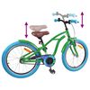 vidaXL Bicicleta Infantil 18 Polegadas para 5-7 anos Verde