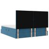 vidaXL Cama com Armazenamento Azul Escuro 200 x 200 cm Veludo