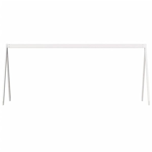 vidaXL Telhado de cama infantil 199x95,5x88 cm pinho maciço branco