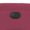vidaXL Poltrona reclin&aacute;vel elevat&oacute;ria el&eacute;trica veludo vermelho-tinto