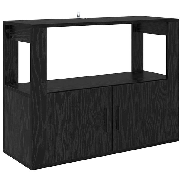 vidaXL Buffet Carvalho preto 80 x 30 x 60 cm Madeira processada