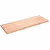 vidaXL Piano Tavolo Marrone 140x50x(2-4) cm Rovere Massello Trattato