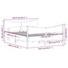vidaXL Cama sem colch&atilde;o 150x200 cm madeira pinho maci&ccedil;a castanho-mel