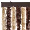 vidaXL Cortina anti-insetos 56x200 cm chenille bege e castanho-claro
