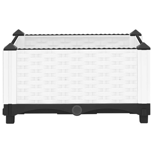 vidaXL Canteiro elevado 40x40x23 cm polipropileno