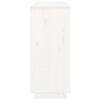 vidaXL Aparador 104,5x34x80 cm madeira de pinho maciça branco