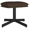vidaXL Apoio de p&eacute;s 60x60x36 cm couro artificial castanho