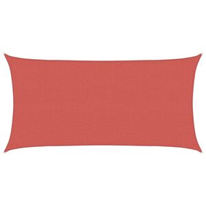 vidaXL Vela de Sombra 2 x 6 m HDPE Retangular Terracota