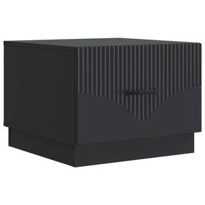 vidaXL Mesa de centro Preto 49 x 50 x 37 cm Derivados de Madeira