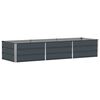 vidaXL Floreira Antracite 240 x 80 x 45 cm A&ccedil;o