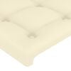 vidaXL Cama com molas/colch&atilde;o 80x200 cm couro artificial cor creme