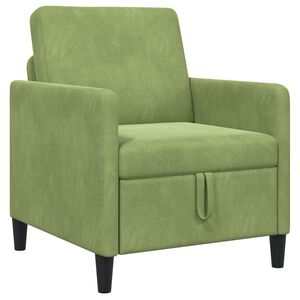 vidaXL Sofa com Armazenamento Verde Claro 72 x 78 x 87 cm Poli&eacute;ster