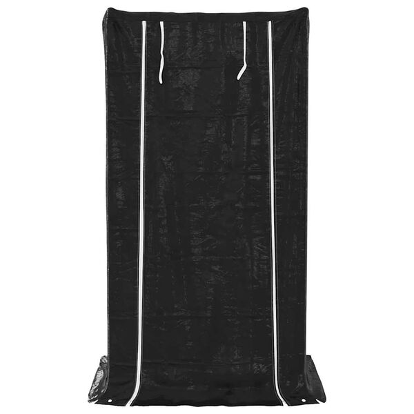 vidaXL Rack de lenha com tampa de chuva 100x80x200 cm aço galvanizado