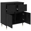vidaXL Buffet com gaveta Carvalho Preto 60 x 35 x 70 cm