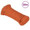 vidaXL Corda de barco 5 mm 50 m polipropileno laranja
