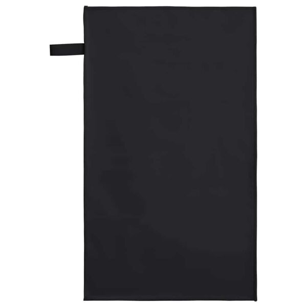 vidaXL Toalhas Esportivas 2 pcs Preto 50 x 30 cm Poliéster e poliamida
