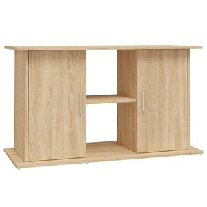 vidaXL Suporte para aqu&aacute;rio Carvalho Sonoma 101x41x58 cm Madeira projetada