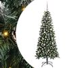 vidaXL &Aacute;rvore de Natal Artificial Verde 150 cm PVC, Pl&aacute;stico e A&ccedil;o