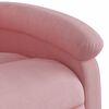 vidaXL Poltrona de massagens reclin&aacute;vel veludo rosa