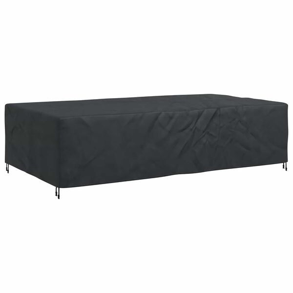 vidaXL Capa para m&oacute;veis de exterior Preto 315 x 180 x 74 cm 420D