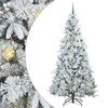 vidaXL &Aacute;rvore de Natal Articulada Artificial Branco 210 cm PE e PVC