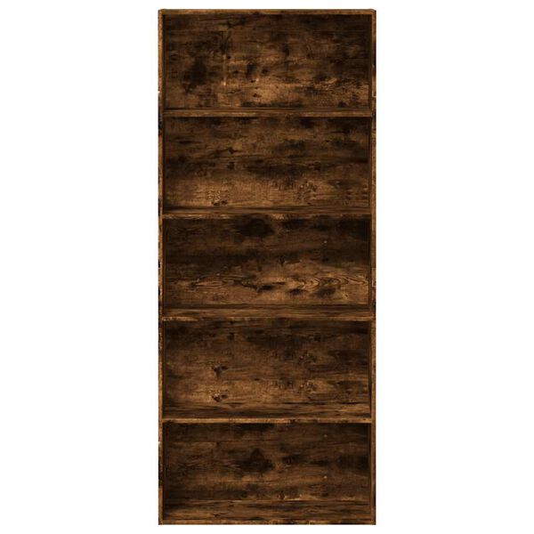 vidaXL Estante 80x30x189 cm derivados de madeira carvalho fumado