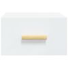 vidaXL Mesas de cabeceira montagem na parede 2 pcs 35x35x20 cm branco