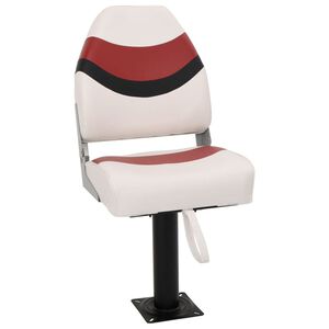 vidaXL 2 pcs conjunto assento de barco dobr&aacute;vel com encosto alto