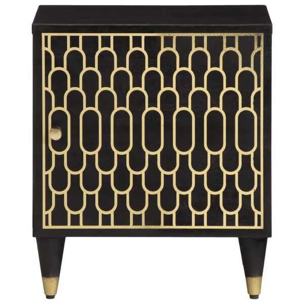 vidaXL Mesas de cabeceira 2 pcs 40x33x46 cm madeira mangueira maci&ccedil;a