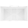 vidaXL Sacos de papel 50 unid com alças branco 15x8x21 cm
