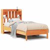 vidaXL Cama c/ estante sem colch&atilde;o 100x200cm pinho maci&ccedil;o castanho-mel
