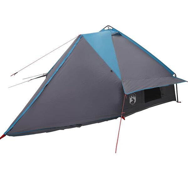 vidaXL Tenda Teepee com telhado Azul e Cinza 490 x 410 x 210 cm