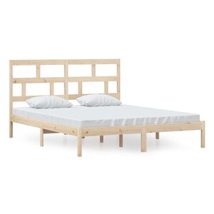 vidaXL Estrutura de cama 160x200 cm madeira de pinho maci&ccedil;a