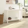 vidaXL Mesa consola 110x40x80 cm pinho maci&ccedil;o branco