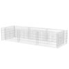 vidaXL Canteiro elevado/cesto gabi&atilde;o 270x90x50 cm a&ccedil;o